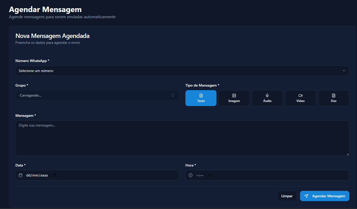 agendar mensagem omni